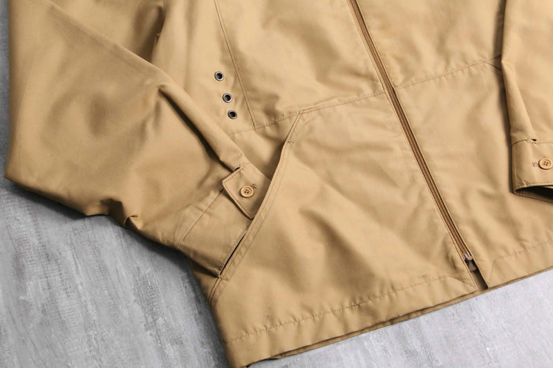 70~80’s beige poly cotton light jacket