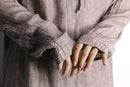 linen cotton hooded pullover