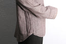 linen cotton hooded pullover