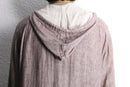 linen cotton hooded pullover