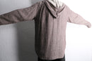 linen cotton hooded pullover