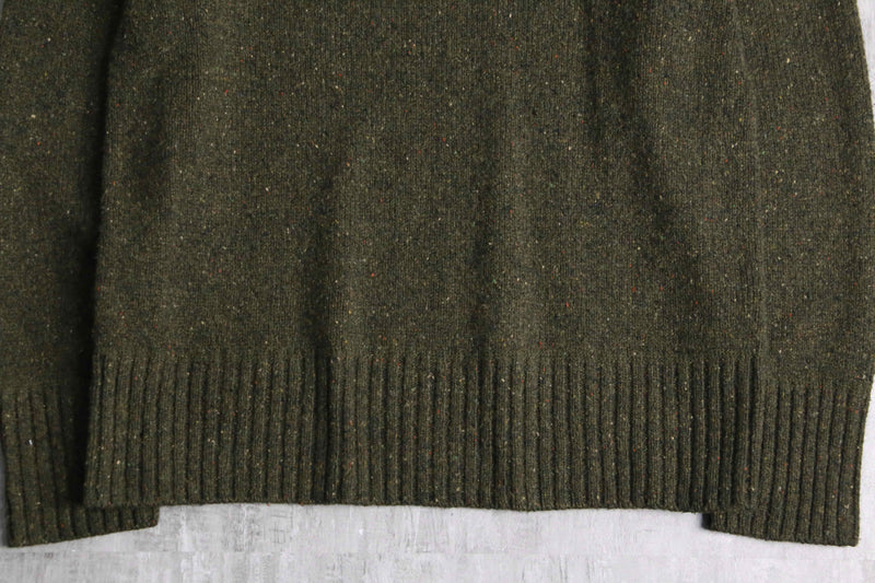 “ORVIS” melange textile stand collar knit