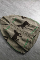 1960-70s vintage cowichan knit cardigan