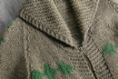 1960-70s vintage cowichan knit cardigan