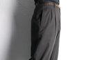 “claiborne” wide tapered two tuck slacks