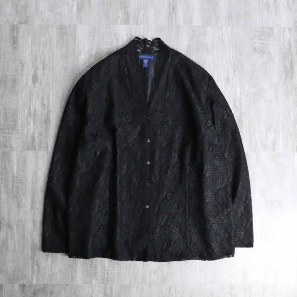 black color lace shirt jacket