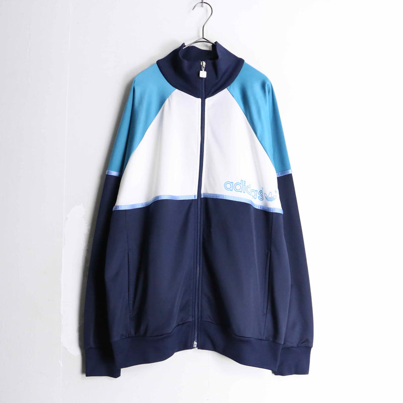 80's "adidas" blue torn track jacket