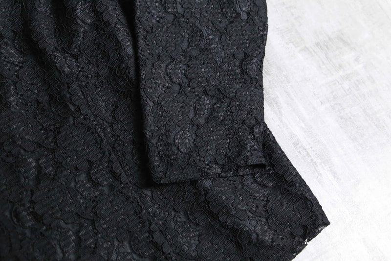 black color lace shirt jacket