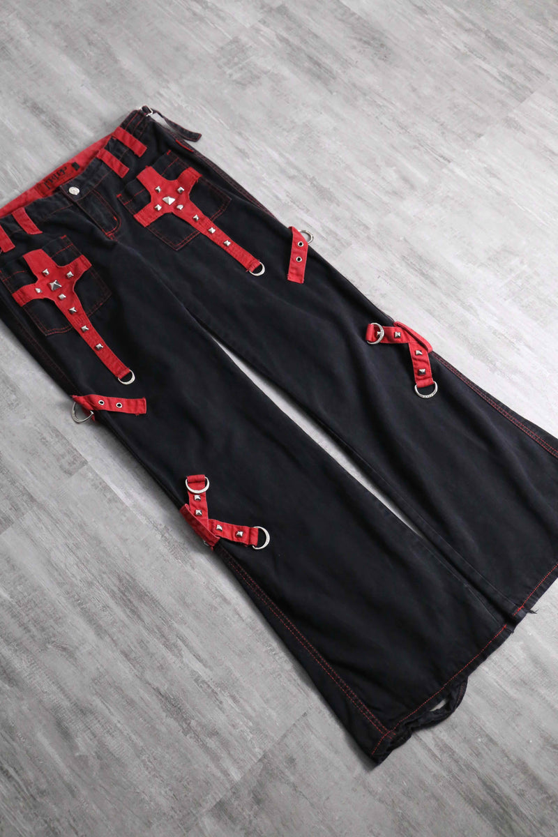 1990s TRIPP NYC studs bondage pants