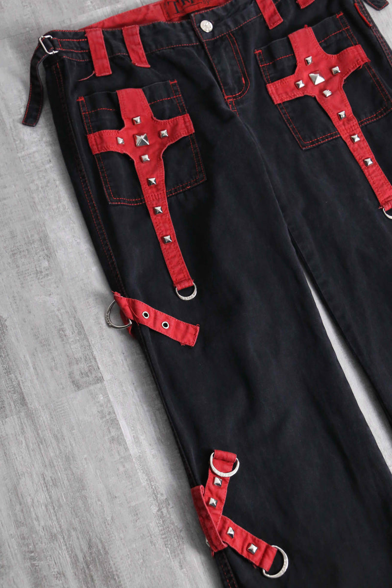 1990s TRIPP NYC studs bondage pants