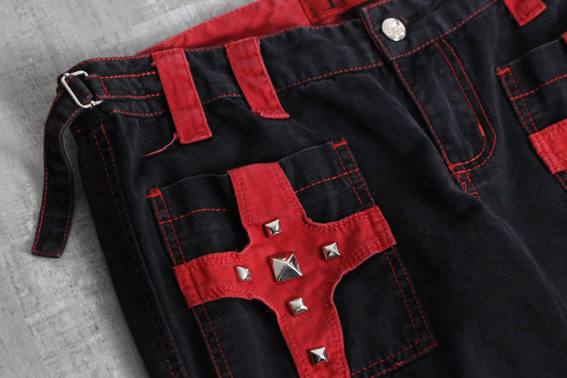 1990s TRIPP NYC studs bondage pants
