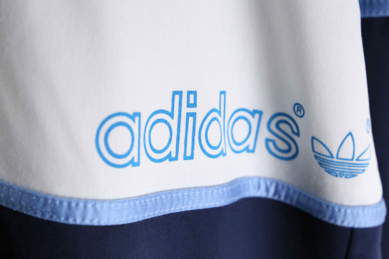 80's "adidas" blue torn track jacket