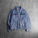 2000s PLAY BOY rabbit head denim tracker jacket