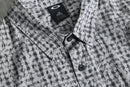 2000s OAKLEY geometric pattern S/S cotton shirt