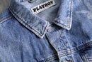2000s PLAY BOY rabbit head denim tracker jacket