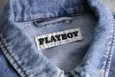 2000s PLAY BOY rabbit head denim tracker jacket