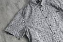 2000s OAKLEY geometric pattern S/S cotton shirt