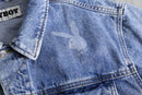 2000s PLAY BOY rabbit head denim tracker jacket