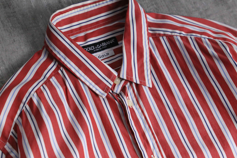 DOLCE & GABBANA stripe dress shirt "GOLD label"