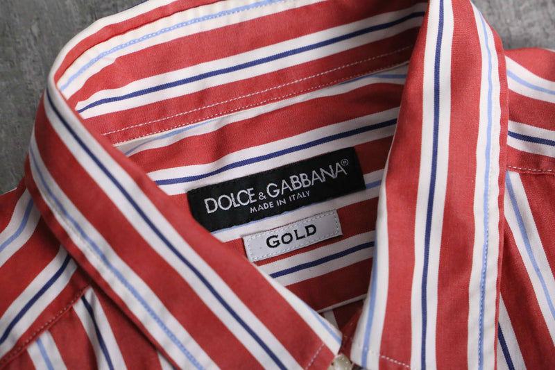 DOLCE & GABBANA stripe dress shirt "GOLD label"