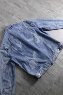 2000s PLAY BOY rabbit head denim tracker jacket