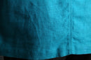 turquoise blue ramie cotton shirt jacket