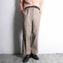 dusty tone check no-tuck slacks