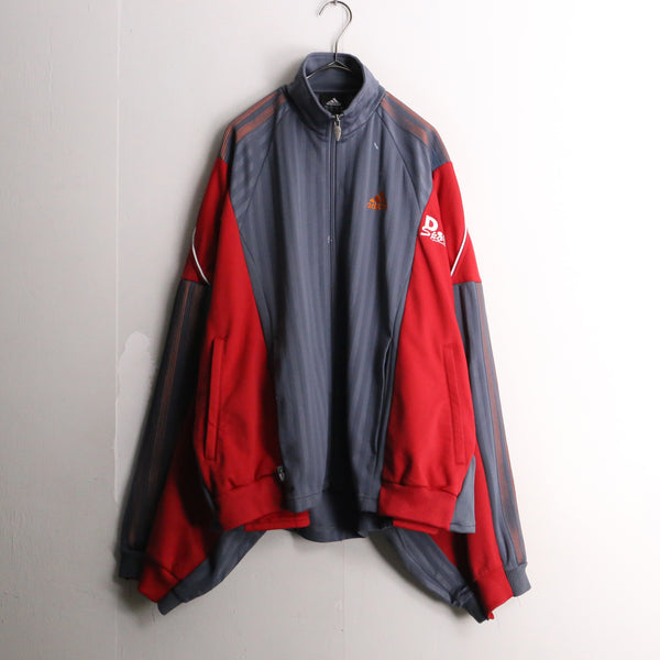 remake "再構築" red×gray color track jacket