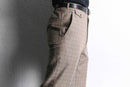 dusty tone check no-tuck slacks