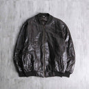 patched clothing design leather blouson