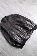 patched clothing design leather blouson