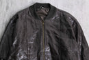 patched clothing design leather blouson