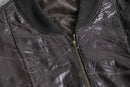 patched clothing design leather blouson