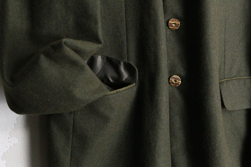 khaki color wool tailored jacket