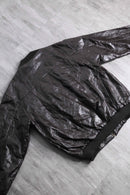 patched clothing design leather blouson