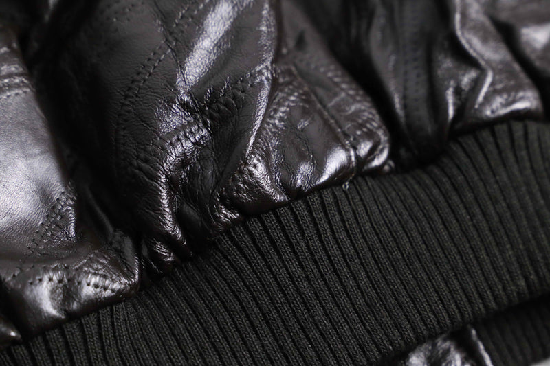 patched clothing design leather blouson