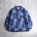 crazy patchwork denim jacket
