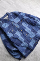 crazy patchwork denim jacket