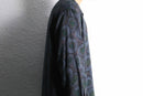 dark tone circle design open collar shirts