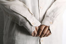 "claiborne" woven stripe linen shirt