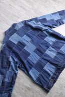 crazy patchwork denim jacket