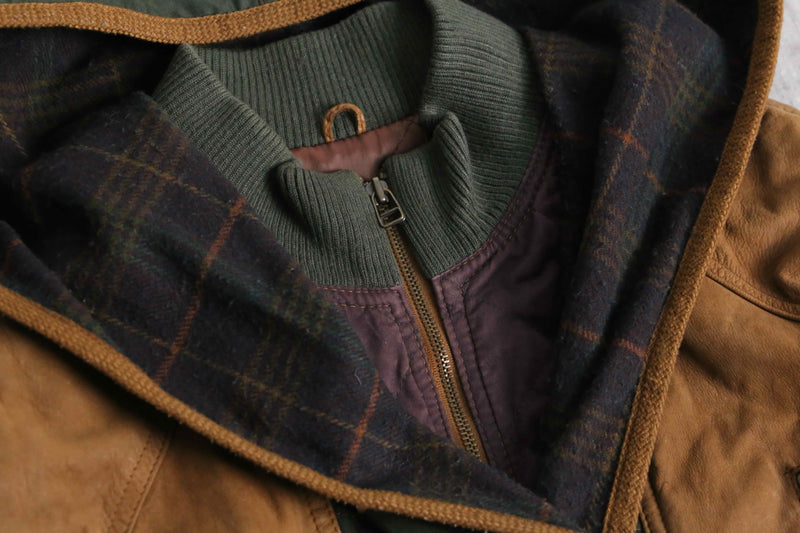 switch design leather hoodie