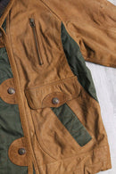 switch design leather hoodie