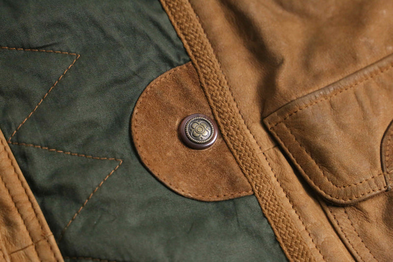 switch design leather hoodie