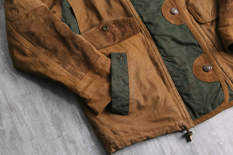 switch design leather hoodie