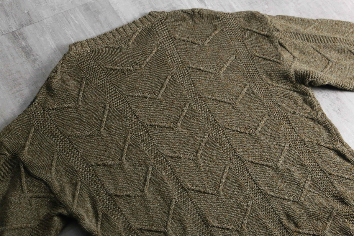 1990-00s PERRY ELLIS geometric cotton knit