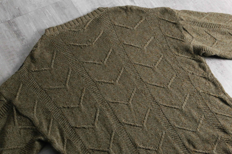 1990-00s PERRY ELLIS geometric cotton knit