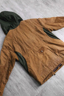 switch design leather hoodie