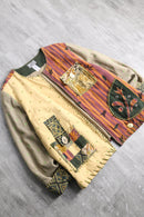 patchwork crazy pattern jacket