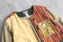 patchwork crazy pattern jacket